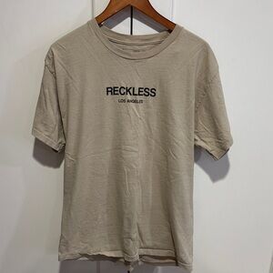 Young & Reckless Tan Short Sleeve T-Shirt